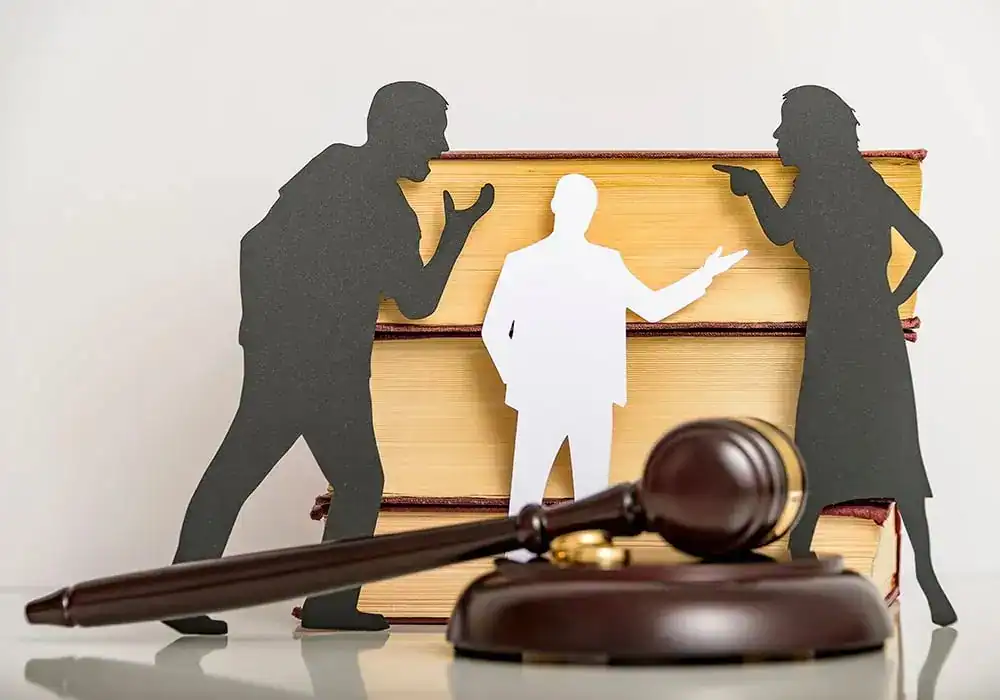 image of couple arguing through divorce East Sussex