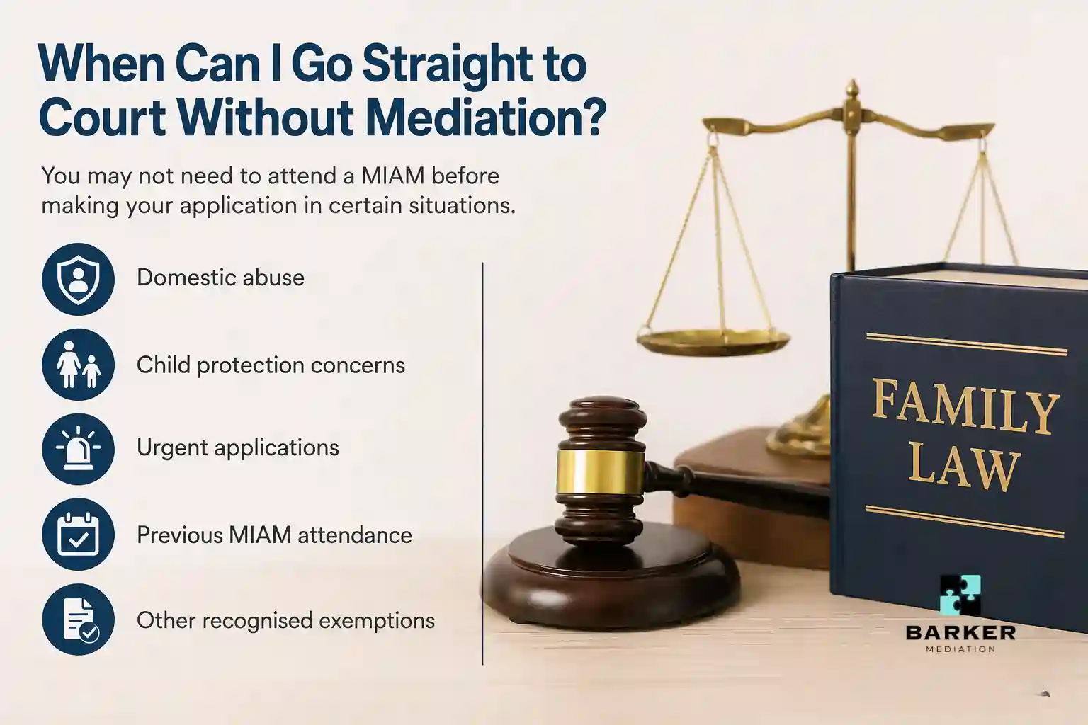 When Can I Go Straight to Court Without Mediation East Sussex?
